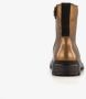 Groot leren meisjes veterboots brons Uitneembare zool - Thumbnail 4
