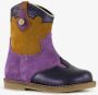 Groot suede meisjes cowboy western laarsjes paars Echt leer Uitneembare zool - Thumbnail 5