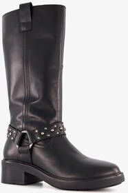 Harper hoge dames biker boots zwart