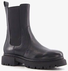 Harper leren dames Chelsea boots zwart