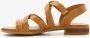 Harper leren dames sandalen bruin - Thumbnail 4