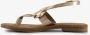Harper leren dames sandalen goud Echt leer - Thumbnail 4