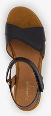 Harper leren dames sandalen zwart