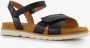 Harper leren dames sandalen zwart - Thumbnail 6