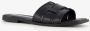 Harper leren dames slippers zwart - Thumbnail 7