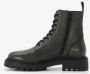 Harper leren dames veterboots groen - Thumbnail 3
