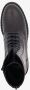 Harper leren dames veterboots met dubbele rits Zwart - Thumbnail 3