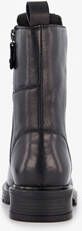 Harper leren dames veterboots zwart