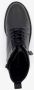 Harper leren dames veterboots zwart - Thumbnail 3