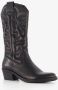 Harper leren dames cowboy western laarzen zwart - Thumbnail 5