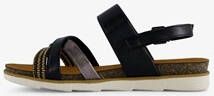 Nova dames sandalen zwart goud