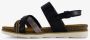 Nova dames sandalen zwart goud - Thumbnail 4