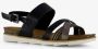 Nova dames sandalen zwart goud - Thumbnail 6