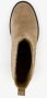 Harper suede dames enkellaarsjes met hak beige Echt leer - Thumbnail 4