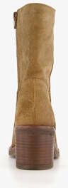 Harper suede dames enkellaarzen met hak camel