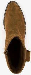 Harper suede dames western enkellaarsjes met hak