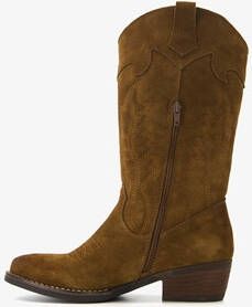 Harper suede dames western laarzen bruin