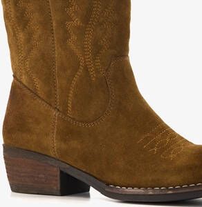 Harper suede dames western laarzen bruin