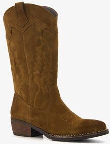 Harper suede dames western laarzen bruin