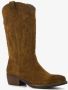 Harper suede dames cowboy western laarzen bruin Echt leer - Thumbnail 4