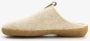 Hush Puppies wollen dames pantoffels beige Sloffen Uitneembare zool - Thumbnail 2