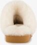 Hush Puppies dames pantoffels met lamsvacht cognac Sloffen Echt leer - Thumbnail 6