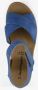 Hush Puppies leren dames sandalen blauw Uitneembare zool - Thumbnail 6
