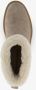 Hush Puppies gevoerde boots met imitatiebont taupe Bruin Echt leer - Thumbnail 4