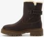 Hush Puppies gevoerde dames veterboots bruin - Thumbnail 2