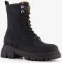 Hush Puppies gevoerde dames veterboots zwart - Thumbnail 5