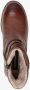 Hush Puppies gevoerde leren dames enkellaarsjes Cognac - Thumbnail 5