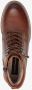 Hush Puppies gevoerde leren dames veterlaarsjes Cognac - Thumbnail 5
