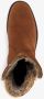 Hush Puppies gevoerde leren enkellaarsjes bruin Uitneembare zool - Thumbnail 5