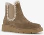 Hush Puppies gevoerde suede dames boots taupe - Thumbnail 4