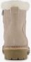 Hush Puppies gevoerde suede dames veterboots beige Echt leer - Thumbnail 4