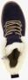 Hush Puppies gevoerde suede dames veterboots navy Blauw Echt leer - Thumbnail 5