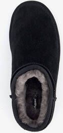 Hush Puppies gevoerde suede heren pantoffels zwart