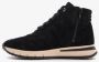Hush Puppies hoge leren dames sneakers Zwart Echt leer Uitneembare zool - Thumbnail 2