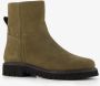 Hush Puppies leren dames boots olijfgroen - Thumbnail 4