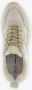 Hush Puppies leren dames dad sneakers beige goud Uitneembare zool - Thumbnail 4