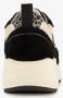 Hush Puppies leren dames dad sneakers zwart beige Uitneembare zool - Thumbnail 4