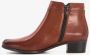 Hush Puppies leren dames enkellaarsjes cognac - Thumbnail 3