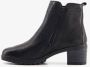 Hush Puppies leren dames enkellaarsjes hak zwart Uitneembare zool - Thumbnail 2