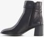 Hush Puppies leren dames enkellaarsjes zwart - Thumbnail 2