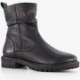 Hush Puppies leren dames enkellaarsjes zwart - Thumbnail 4