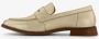 Hush Puppies leren dames loafers metallic goud - Thumbnail 6