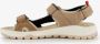 Hush Puppies leren dames sandalen beige - Thumbnail 4