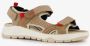 Hush Puppies leren dames sandalen beige - Thumbnail 6