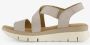Hush Puppies leren dames sandalen beige - Thumbnail 4