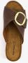 Hush Puppies leren dames sandalen bruin - Thumbnail 4